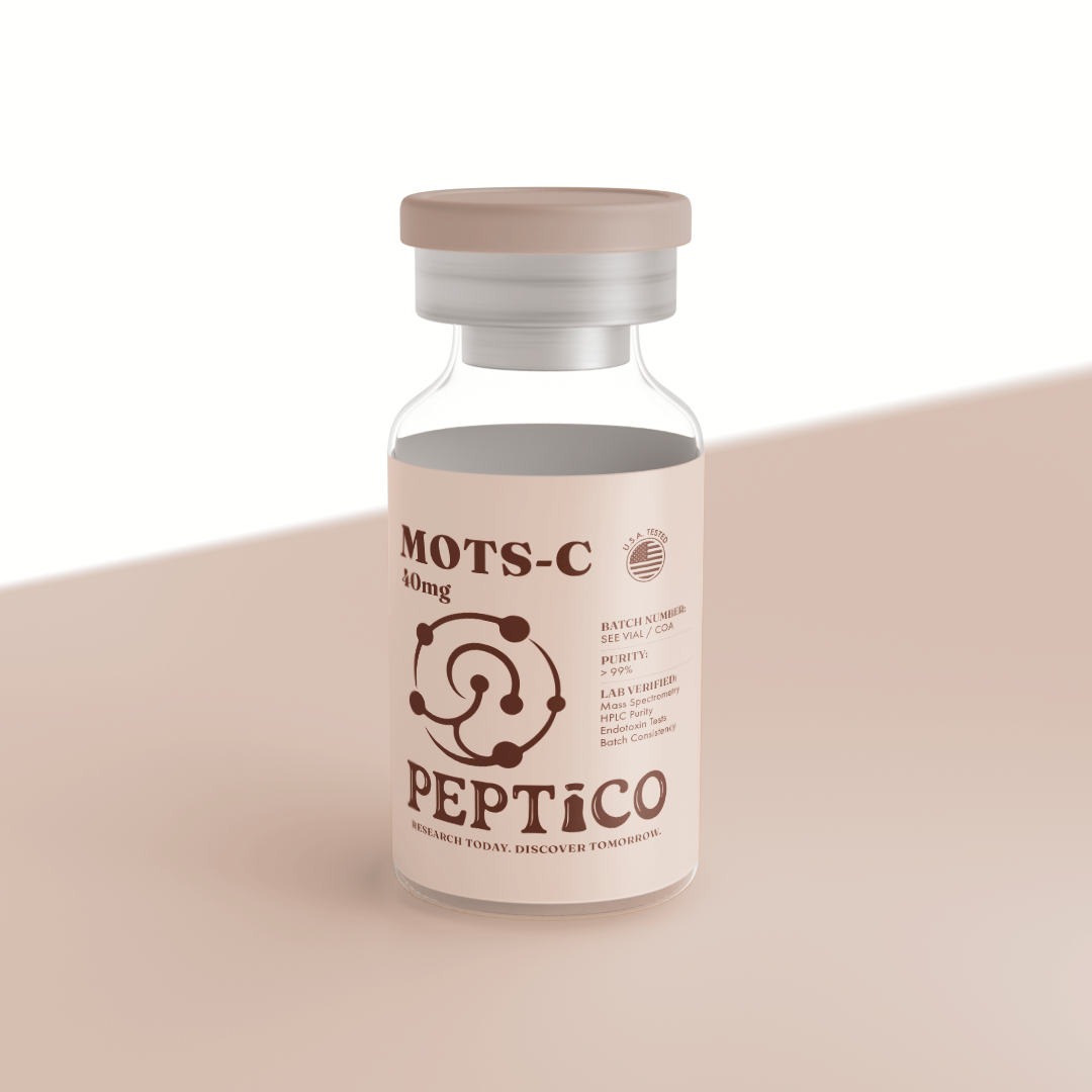MOTS-C 40mg research peptide by Peptico – COA-documented, third-party tested, verified purity