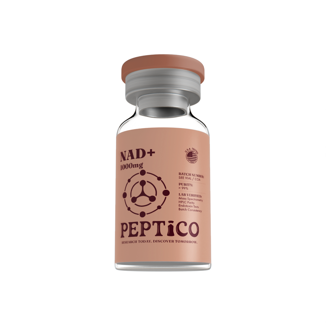 NAD+ 1000mg compound from Peptico – research-grade, batch-tested, documented certificate of analysis