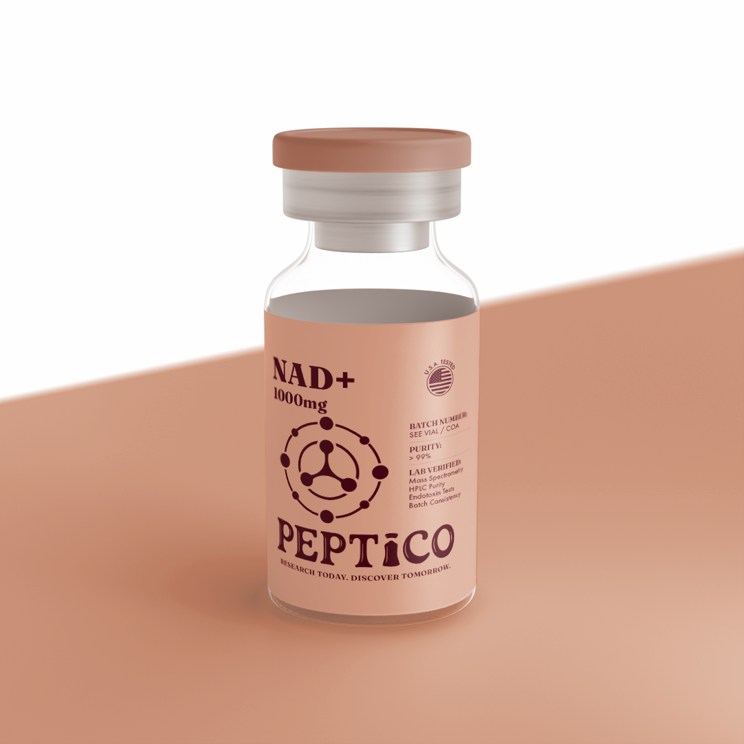 NAD+ 1000mg research compound by Peptico – COA-documented, third-party tested, verified purity